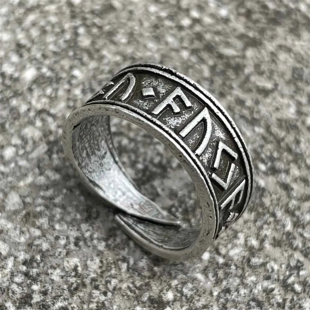 Bague Viking Ajustable Argent