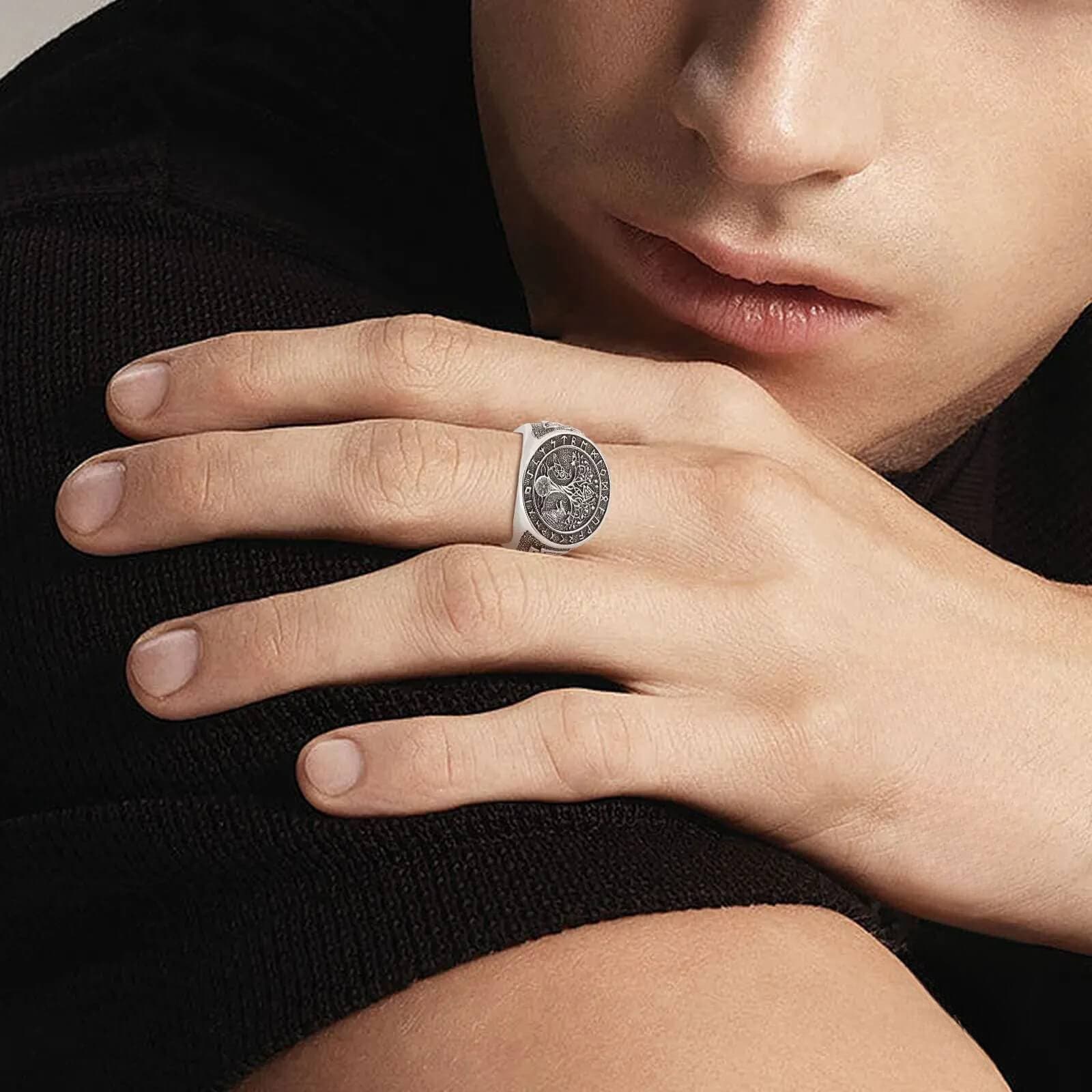 Bague Viking Argent Argenté