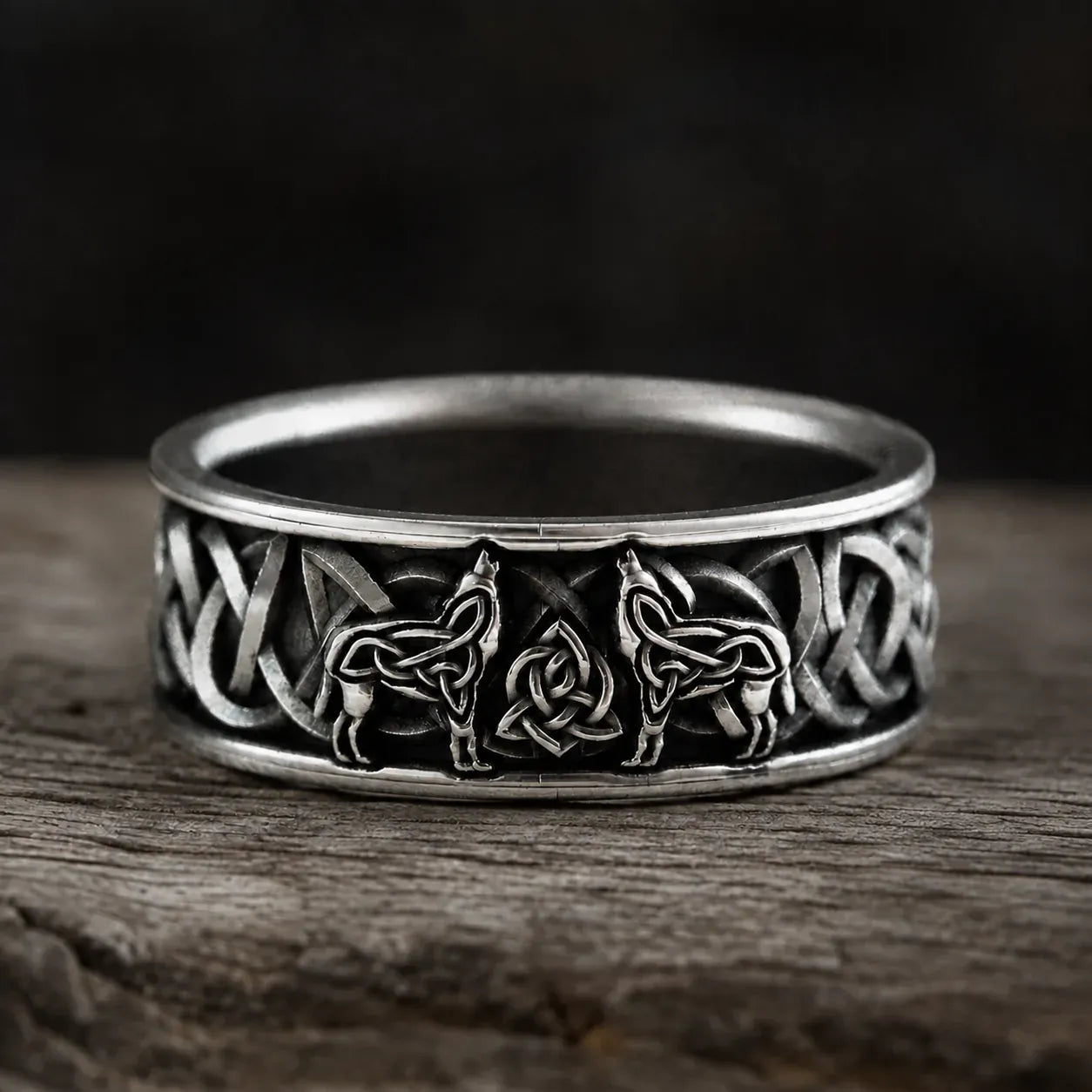 Bague Viking Loup