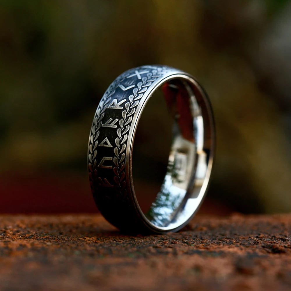 Bague Viking Ragnar Argenté / 8