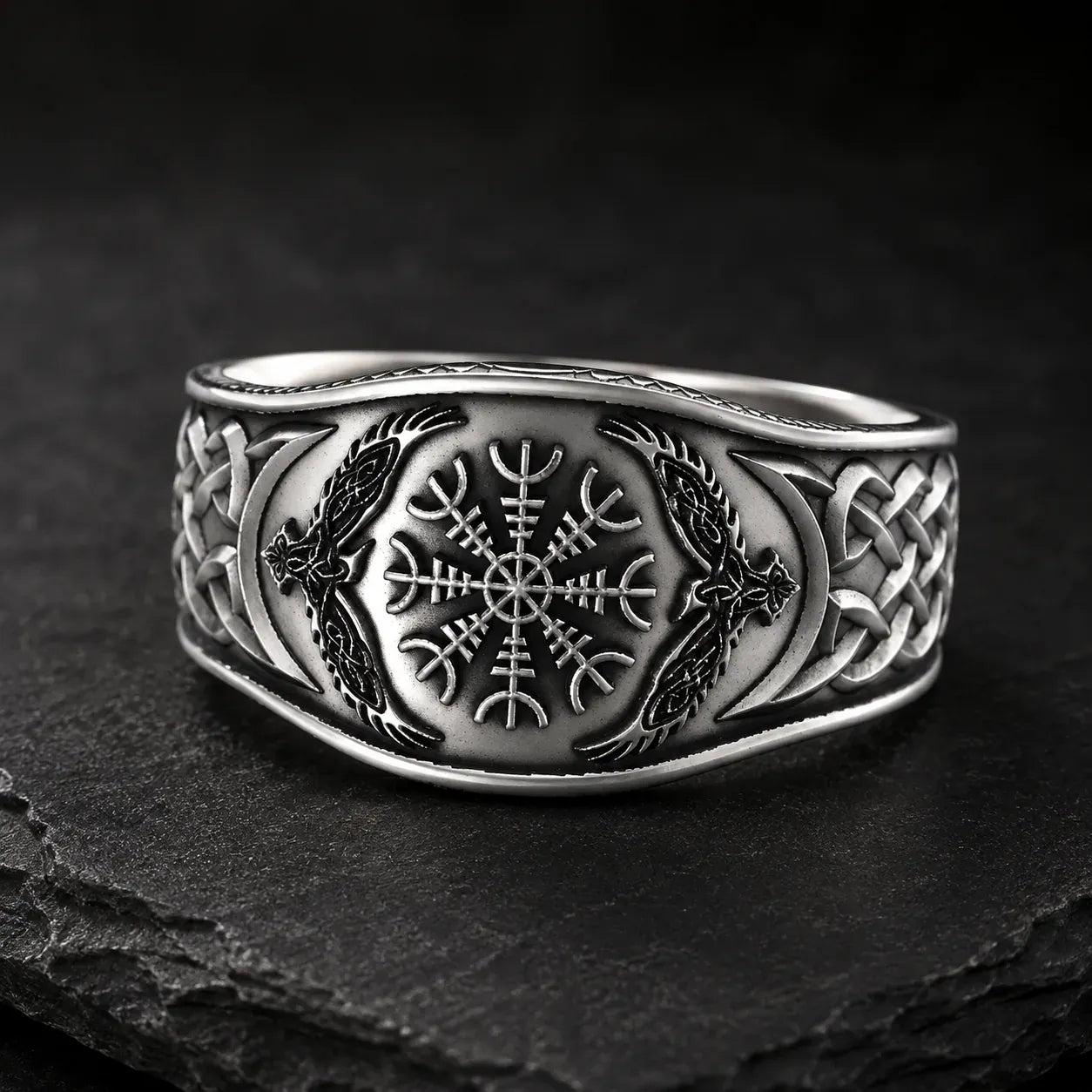 Bague Viking Vegvisir
