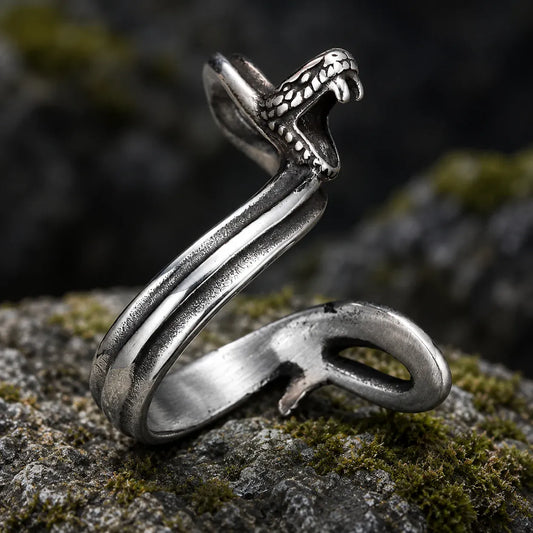 Bague Vipère Gueule Ouverte
