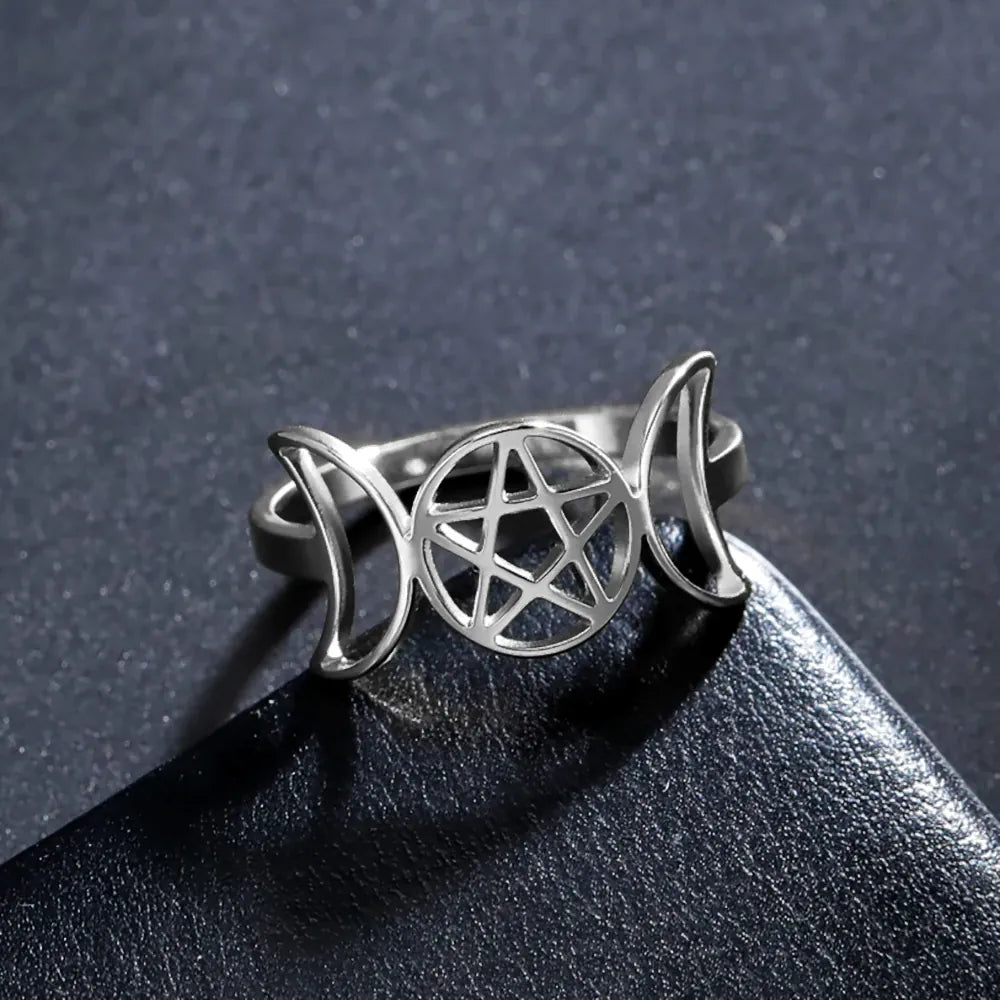 Bague Wicca Triple Lune