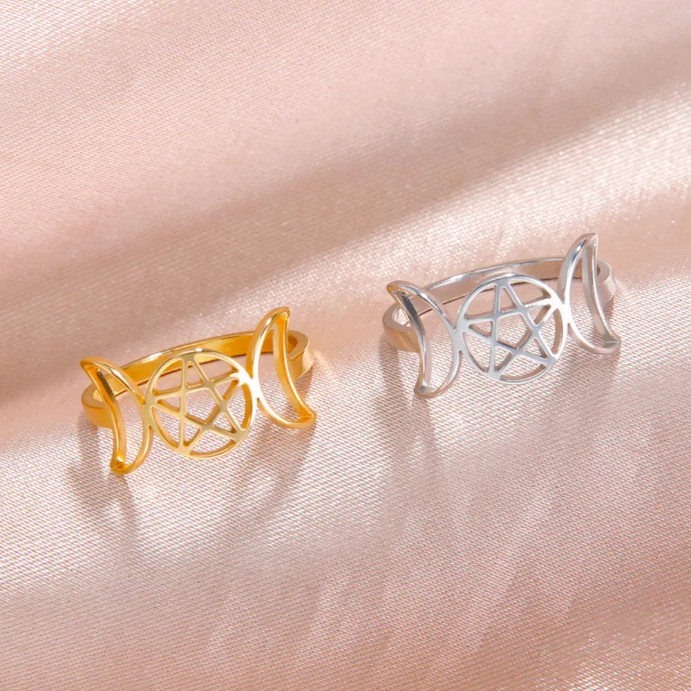 Bague Wicca Triple Lune