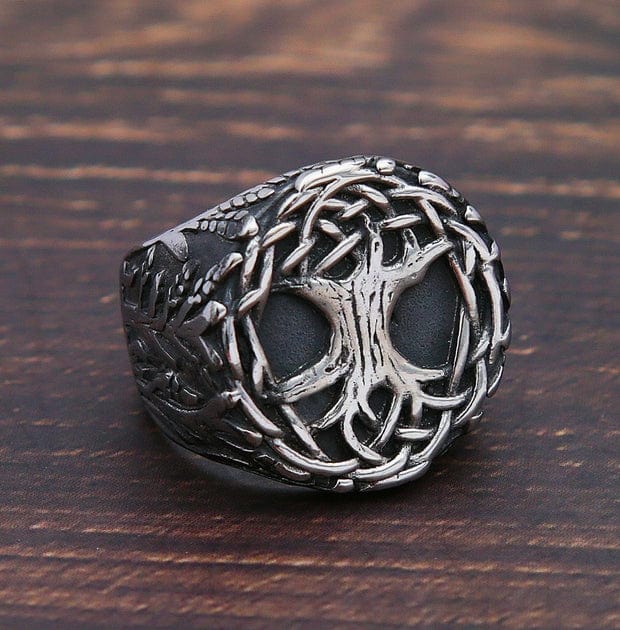 Bague Yggdrasil, l'Arbre Monde Viking