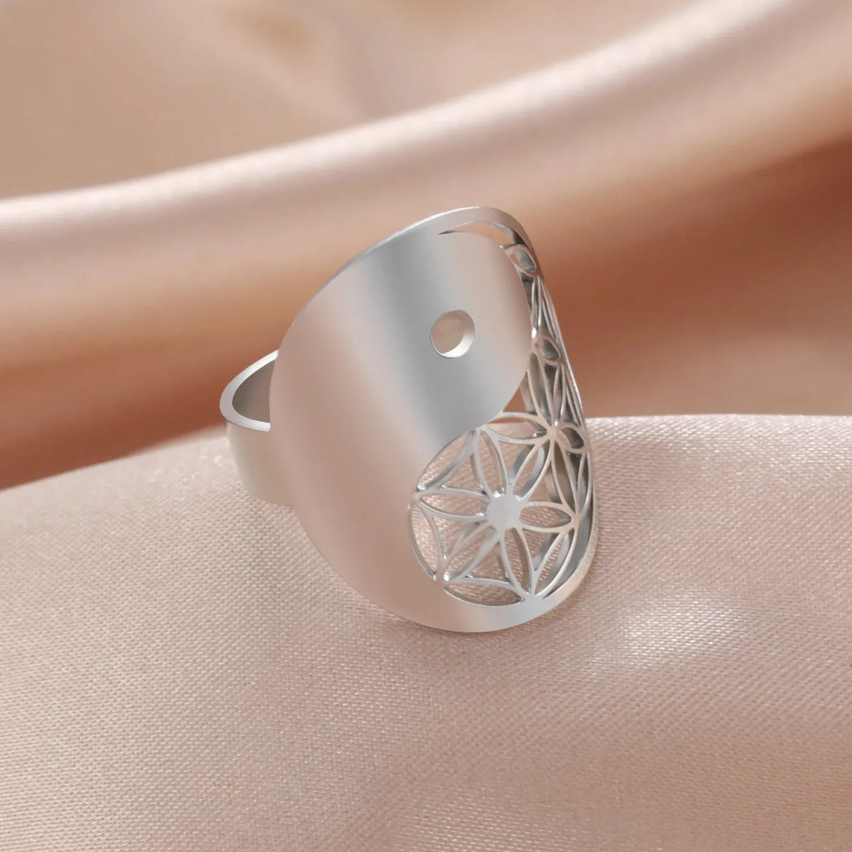 Bague Yin Yang Fleur de Vie