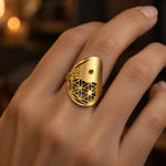 Bague Yin Yang Fleur de Vie - Vignette | Médiéfan