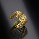 Bagues Vintage égyptiennes fleur de vie pour femmes, bijoux juifs en acier inoxydable, bague géométrique ouverte pour femmes, cadeaux de mariage
