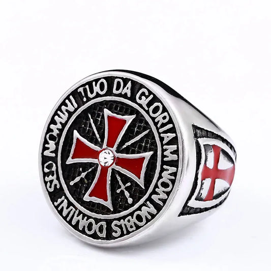 BEIER – bague militaire en acier inoxydable pour homme, bijoux de personnalité, croix, chevalier, vente en gros, prix d'usine, BR8-823 BR8-806 / taille américaine / 8