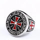 BEIER – bague militaire en acier inoxydable pour homme, bijoux de personnalité, croix, chevalier, vente en gros, prix d'usine, BR8-823 BR8-806 / taille américaine / 8