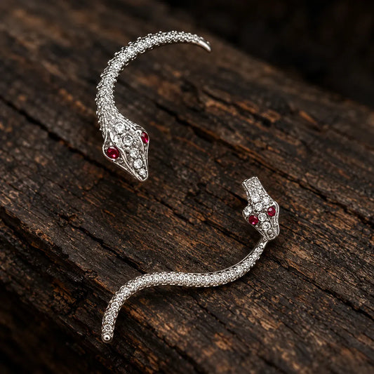 Bijou d'Oreille Serpent à Deux Têtes