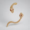 Bijou d'Oreille Serpent à Deux Têtes Doré