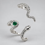 Bijou d’Oreille Serpent à la Pierre Verte - Vignette | Médiéfan