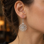 Boucles d'Oreilles Graine de Vie Festonnée - Vignette | Médiéfan