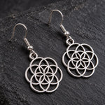 Boucles d'Oreilles Graine de Vie Festonnée - Vignette | Médiéfan