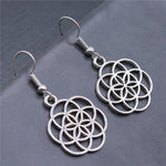 Boucles d'Oreilles Graine de Vie Festonnée - Vignette | Médiéfan