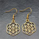 Boucles d'Oreilles Graine de Vie Festonnée - Vignette | Médiéfan