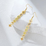 Boucles d'Oreilles Longues Symboles des 7 Chakras - Vignette | Médiéfan