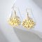 Boucles d'Oreilles Lotus Silhouette en Méditation Argenté