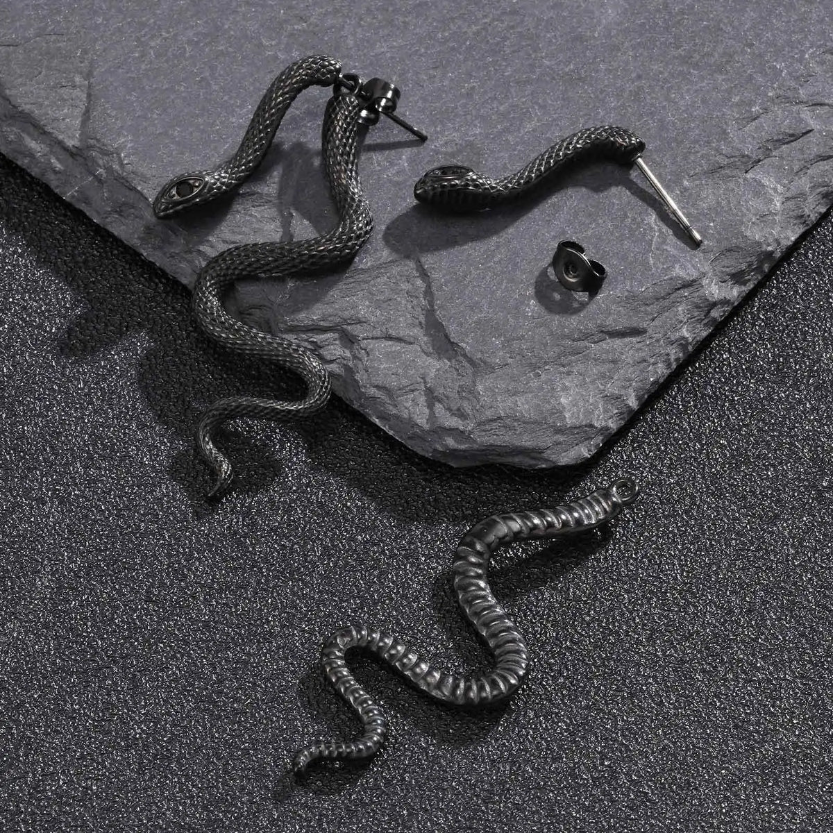 Boucles d'Oreilles Serpent Traversant