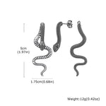 Boucles d'Oreilles Serpent Traversant - Vignette | Médiéfan