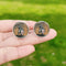 Boutons de manchette rétro chevaliers templiers, dôme en verre de haute qualité, croix rouge, motif maçonnique, boutons de manchette exquis pour hommes 4