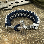 Bracelet à corde Viking Argenté - Mjolnir - Vignette | Médiéfan
