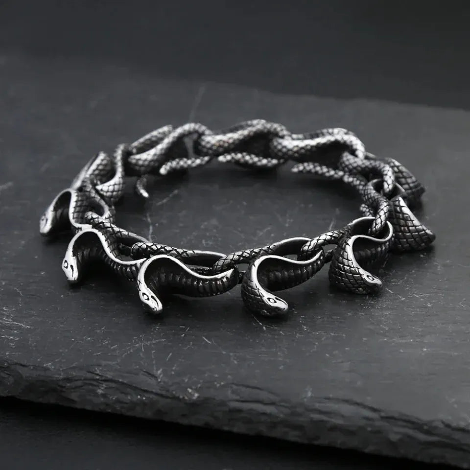 Bracelet Cobras Enchaînés