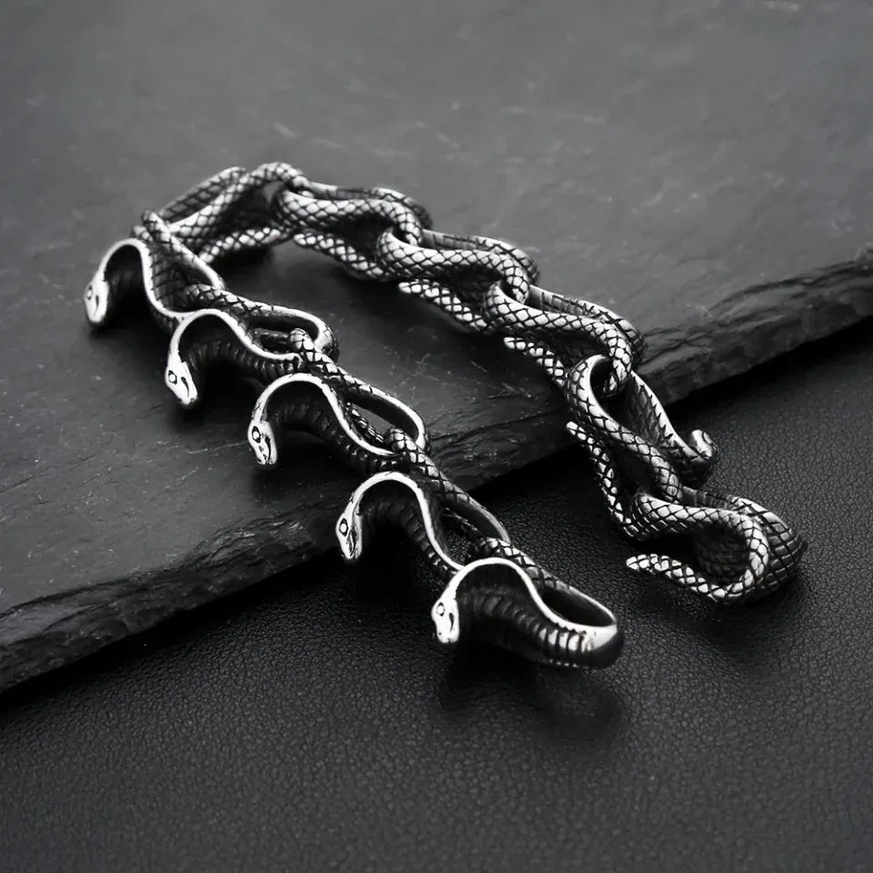 Bracelet Cobras Enchaînés