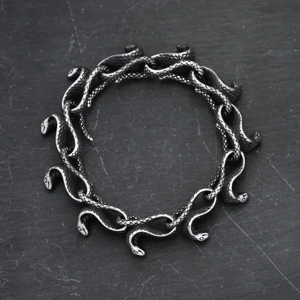 Bracelet Cobras Enchaînés