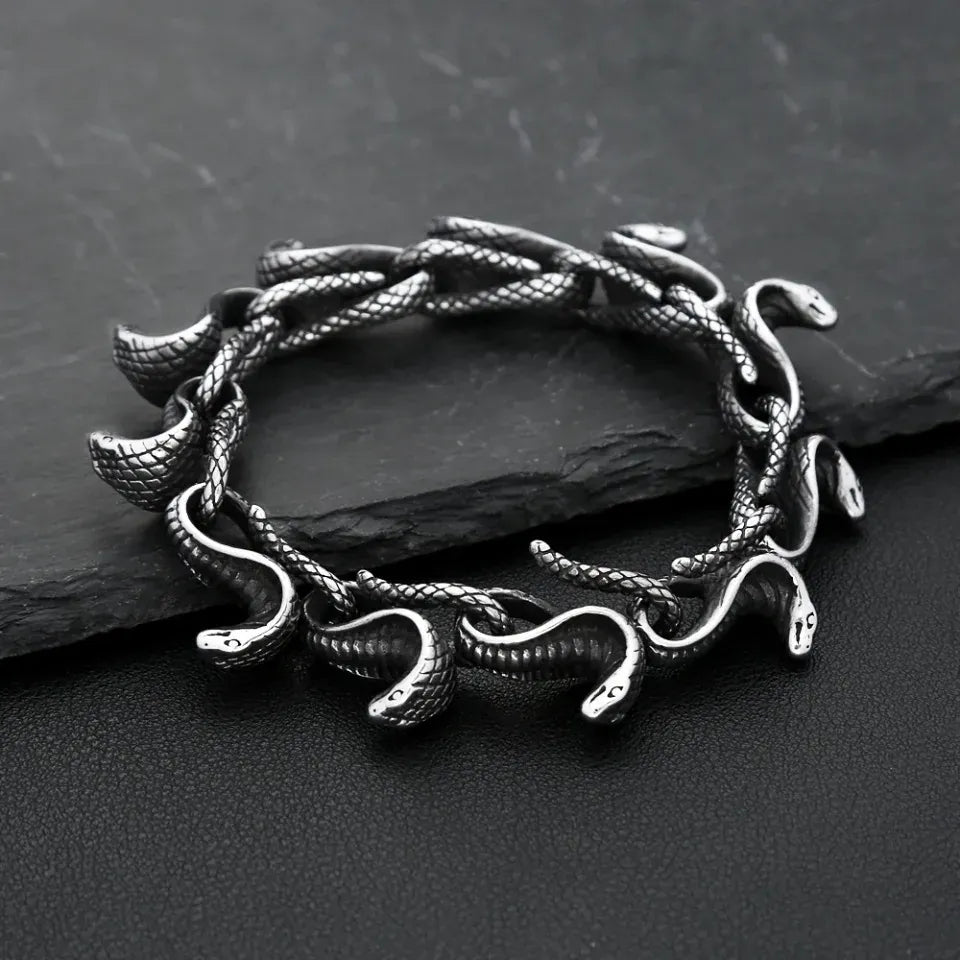 Bracelet Cobras Enchaînés