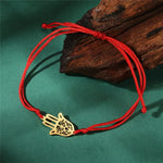 Bracelet Cordon Main de Fatima Filigranée - Vignette | Médiéfan