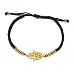 Bracelet Cordon Main de Fatima Filigranée - Vignette | Médiéfan