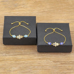 Bracelet Coulissant Trois Mains de Fatima Émaillées - Vignette | Médiéfan