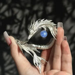 Bracelet Dragon Élégant à Gemme Bleue - Vignette | Médiéfan