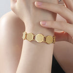 Bracelet Fleur de Vie à Pétales Gravés - Vignette | Médiéfan
