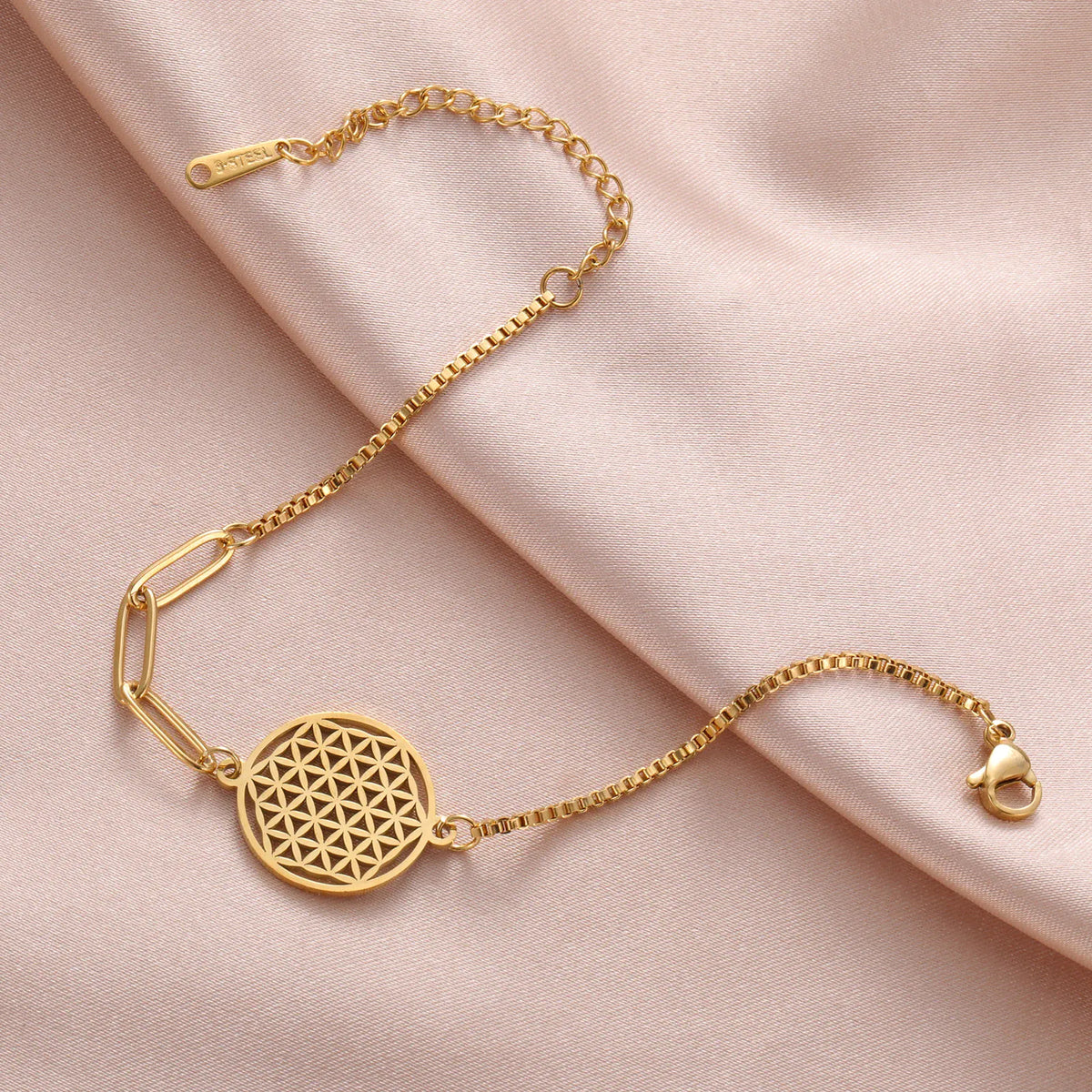 Bracelet Fleur de Vie Maillons Trombone
