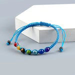 Bracelet Macramé Tressé 7 Perles de Chakras - Vignette | Médiéfan