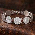 Bracelet Médaillons Fleur de Vie Hexagonale - Vignette | Médiéfan