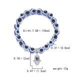 Bracelet Perles Œil Turc et Breloque Main de Fatima - Vignette | Médiéfan