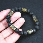 Bracelet Pierre de Lave Runique - Vignette | Médiéfan