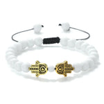 Bracelet Pierres Naturelles Deux Mains de Fatima - Vignette | Médiéfan
