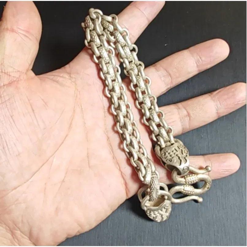 Bracelet Serpent Ancien à Fermoir Crochet