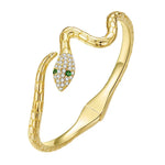 Bracelet Serpent Femme à Tête Scintillante - Vignette | Médiéfan