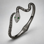 Bracelet Serpent Femme à Tête Scintillante - Vignette | Médiéfan