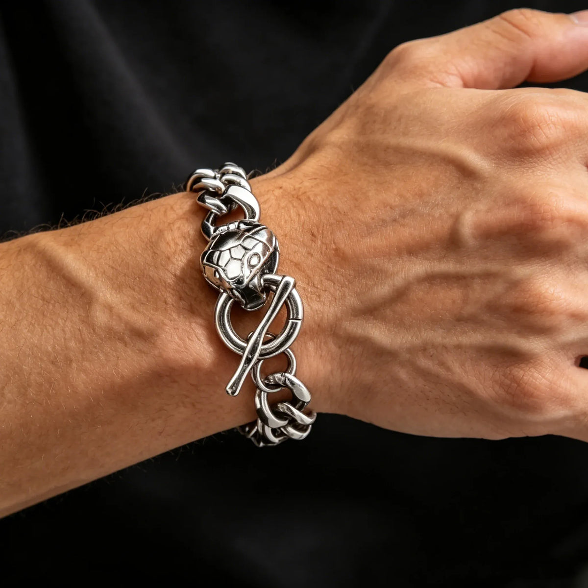 Bracelet Serpent Homme Maille Gourmette