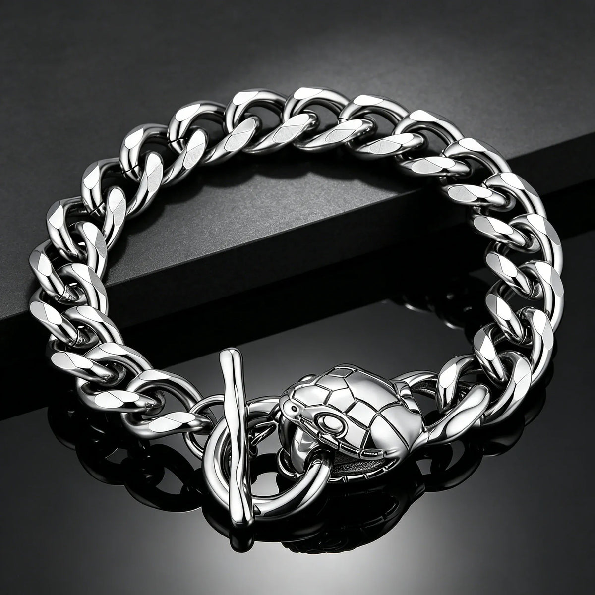 Bracelet Serpent Homme Maille Gourmette