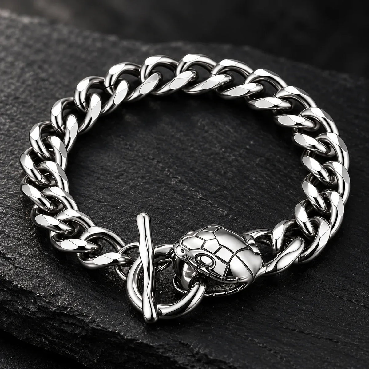Bracelet Serpent Homme Maille Gourmette