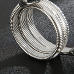 Bracelet Serpent Spirale Triple Tour - Vignette | Médiéfan