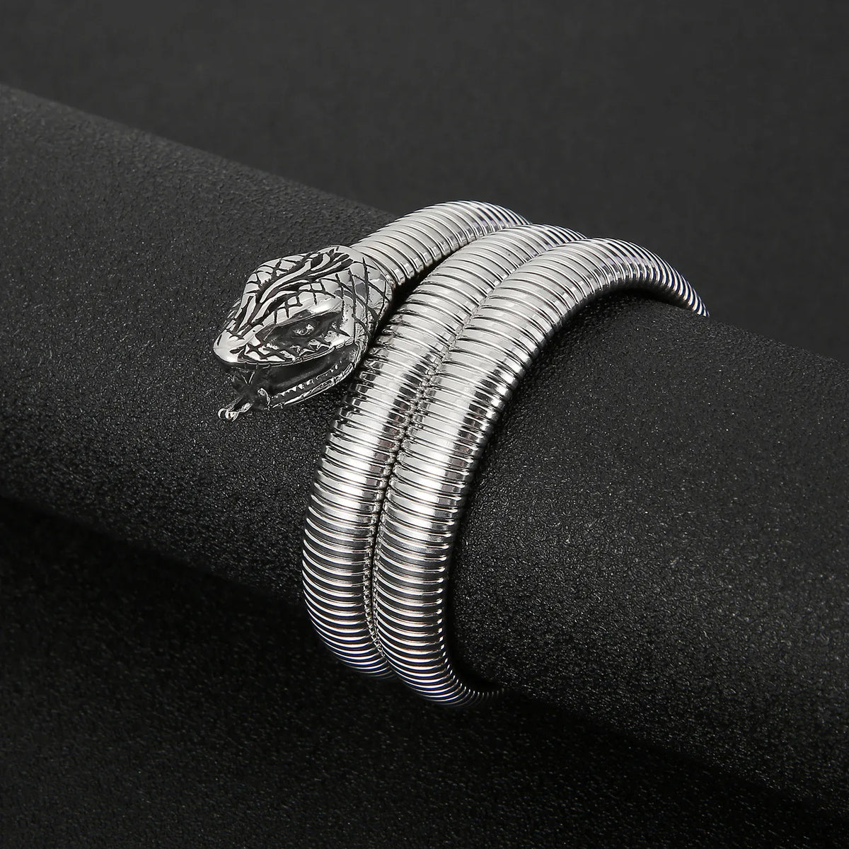 Bracelet Serpent Spirale Triple Tour